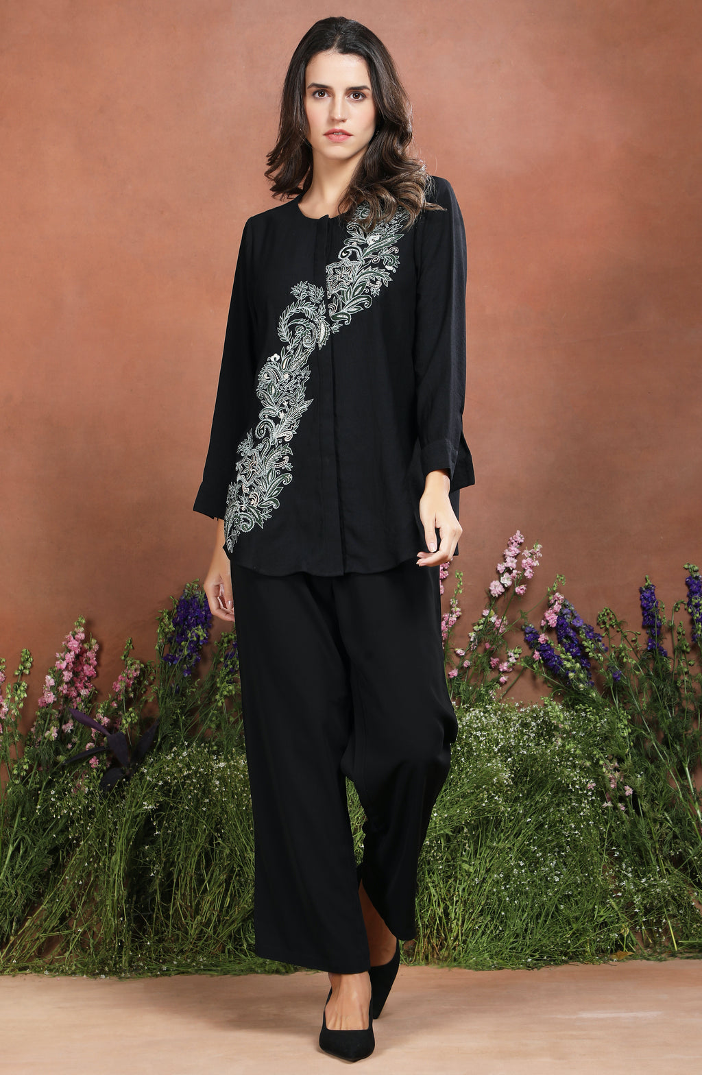 Black Eden Threadwork Co-Ord Set