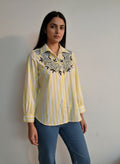 Sunlit Bloom Embroidered Shirt