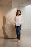 Ivory Grace Embroidered Shirt