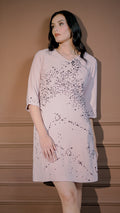 Blush Embellished Shift Dress