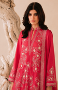 Pink Embroidered Tunic-Set