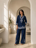 Navy Botanica Embroidered Co-Ord Set