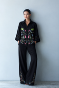 Midnight Meadow Embroidered Co-Ord Set