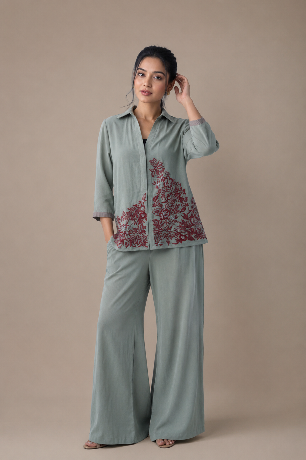 Sage Bloom Co-Ord Set